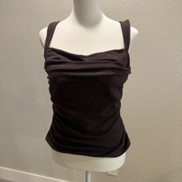 Reformation chocolate brown tank top, NWT - Picture 1 of 7
